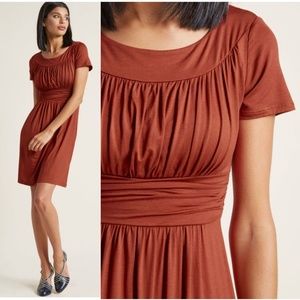 ModCloth "Style Obsession" Jersey Dress in Paprika
